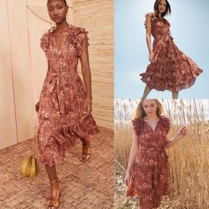 NWT Ulla Johnson Virginia Rosebud Dress Size 8